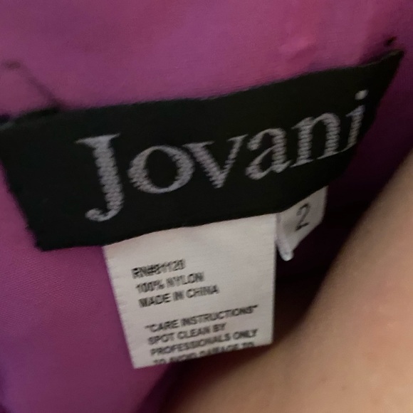 Jovani Strapless Ball Gown Purple - Picture 5 of 7